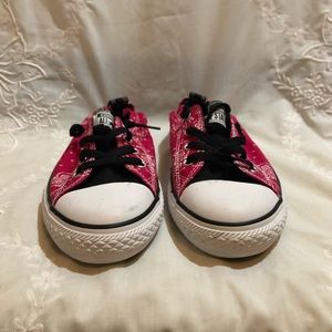 Converse Slip-on | Red Paisley |  size 7.5/8 Women’s